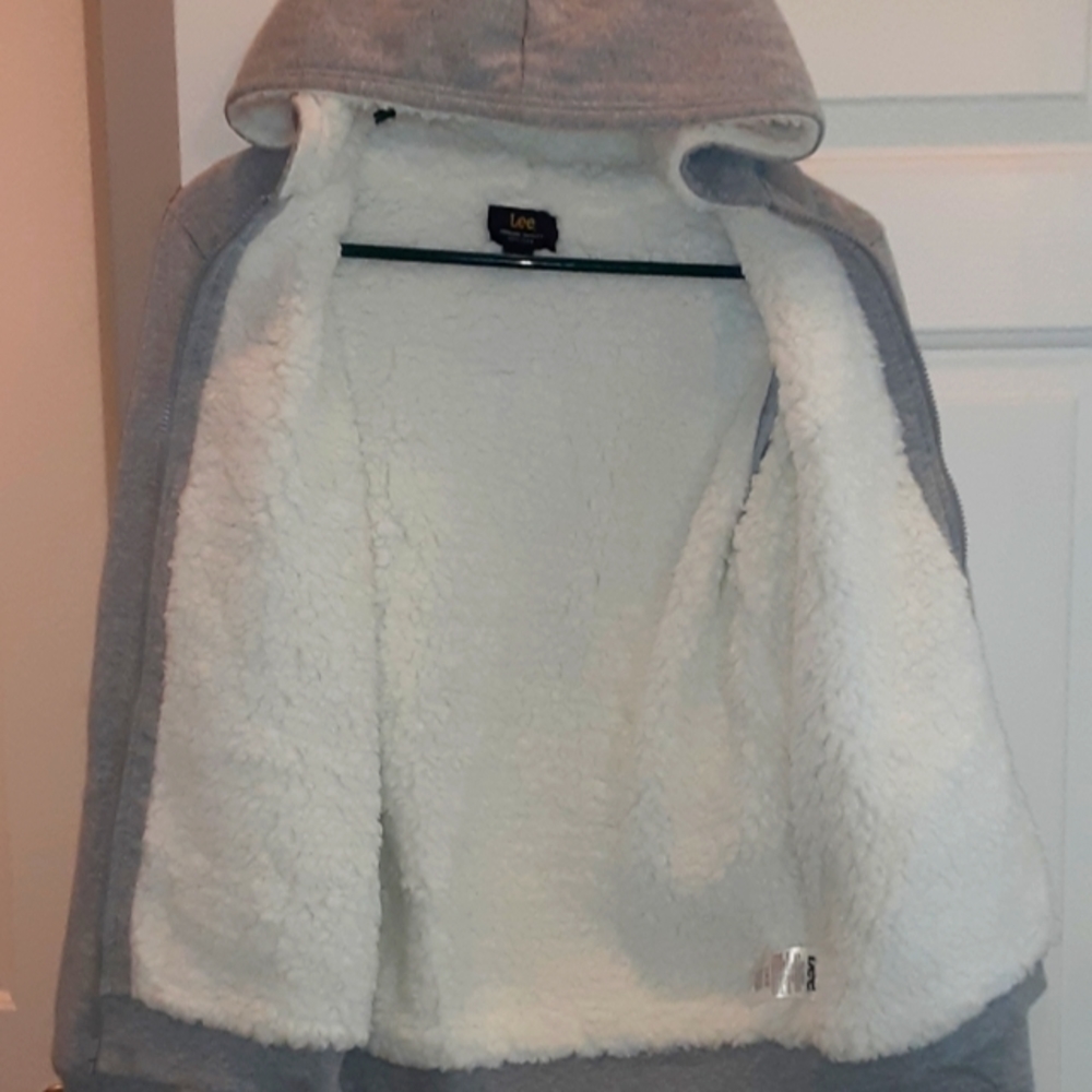 Lee Zip Up Hooded Sweatshirt Size (L 14/16) - Picture 5 of 16